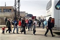 خروج چهارمین کاروان تروریست‌ها از شهرک «الوعر» در حمص