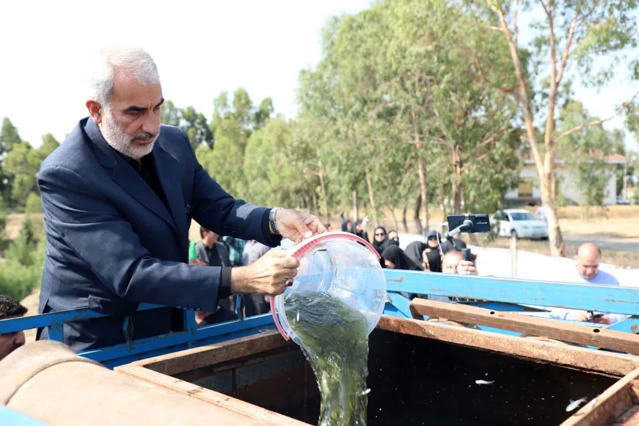 رهاسازی هفت میلیون قطعه بچه ماهی در دریای مازندران