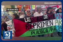 تظاهرات گسترده ضد صهیونیستی در آرژانتین + فیلم