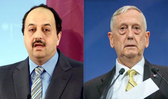 تماس تلفنی وزیر دفاع قطر با همتای آمریکایی‌اش