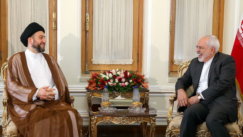 رئیس مجلس اعلای اسلامی عراق با ظریف دیدار کرد