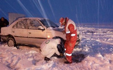 امداد رسانی به ۵۳۸۰ نفر در ۱۷ استان در پی بارش برف و کولاک