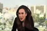 وقوع حمله هوایی به دمشق در میانه برنامه زنده تلویزیونی + فیلم