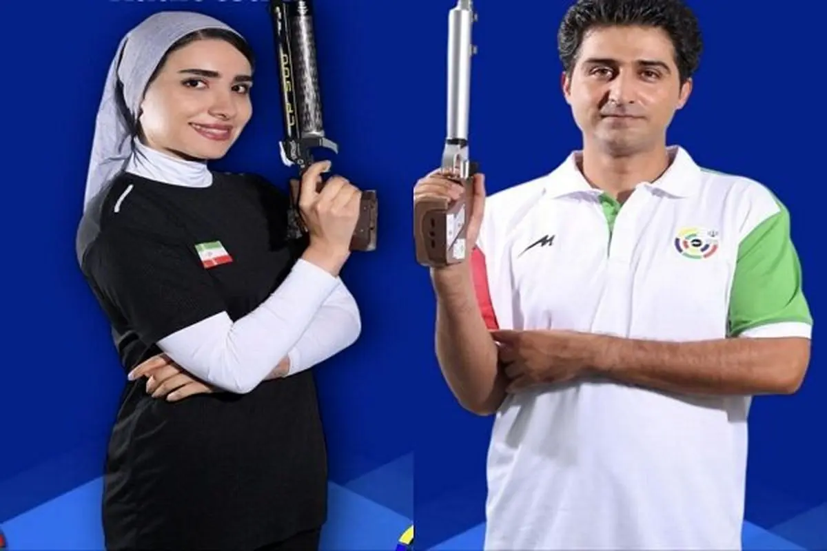 ایران در تپانچه میکس آسیا سوم شد