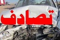 یک کشته و 1 مصدوم در تصادف کامیون بنز و سواری پراید در اصفهان