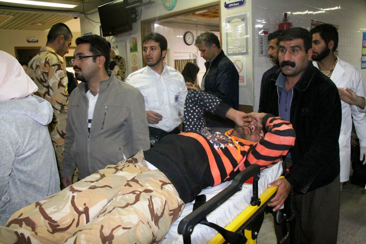 شمار مصدومان زلزله امروز کرمانشاه به 128 نفر رسید
