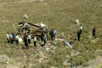 13 کشته درپی سقوط مینی‌بوس به دره در اصفهان