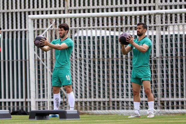 برگزاری نخستین تمرین تیم ملی فوتبال ایران در سال جدید