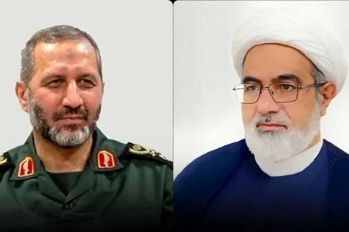 احمدرضا پورخاقان ، رئیس سازمان قضایی نیروهای مسلح ، در دیدار با سردار سیدحسین موسوی، فرمانده هوافضای سپاه