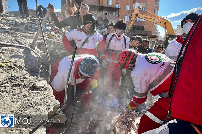 امداد رسانی هلال احمر ایران به زلزله زدگان ترکیه