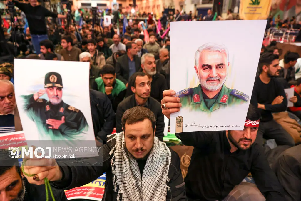 مراسم پنجمین سالگرد شهید سلیمانی در مصلی تهران برگزار شد