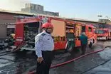 آتش‌سوزی کارخانه لبنی در تهران ۱۰ نفر مصدوم داشت