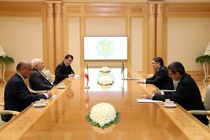 دیدار ظریف با رئیس‌ جمهور ترکمنستان