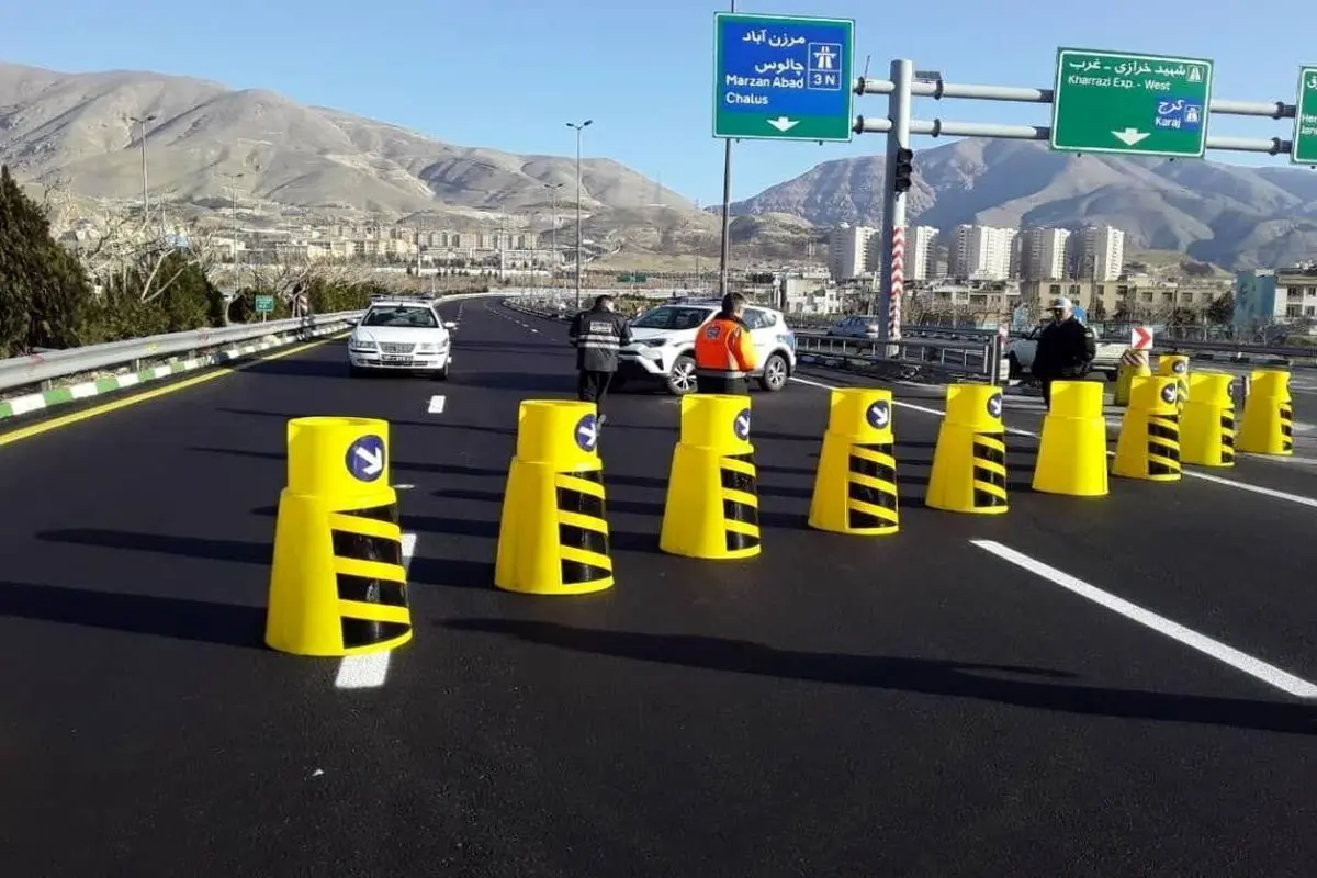 آزادراه تهران - شمال مسدود و جاده چالوس یک طرفه است