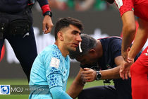 تصویر بیرانوند بعد از مصدومیت در دیدار مقابل انگلیس