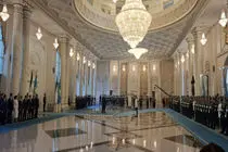 استقبال رسمی رئیس جمهور قزاقستان از پزشکیان