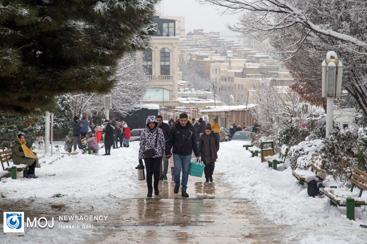 بارش و برف و یخبندان در انتظار تهرانی‌ها 