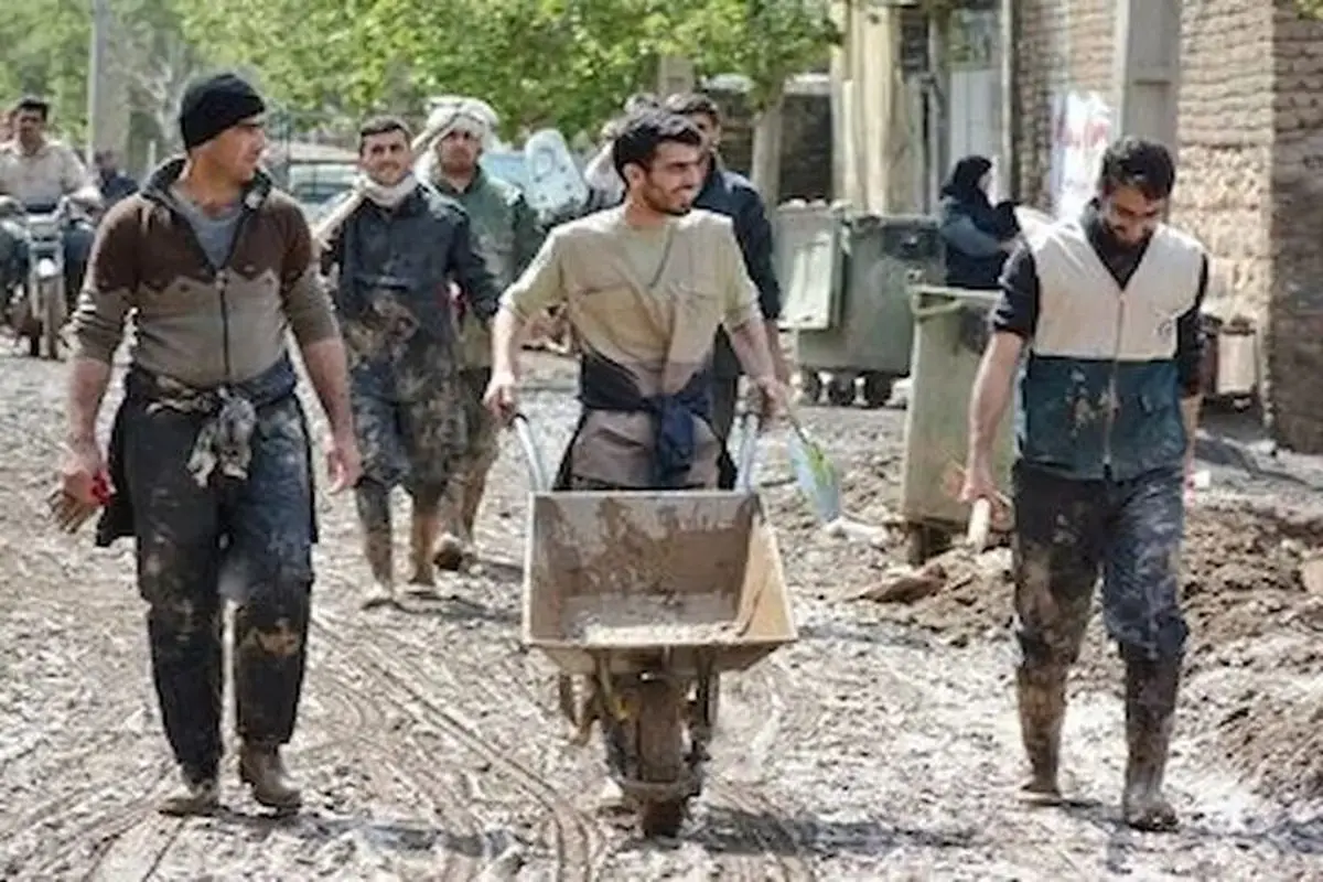 گروه‌های جهادی برای مقابله با سیل 