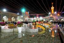 چراغانی مشهد مقدس به مناسبت عید سعید فطر