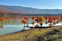 دریاچه «الندان» کاملاً خشک نشده است