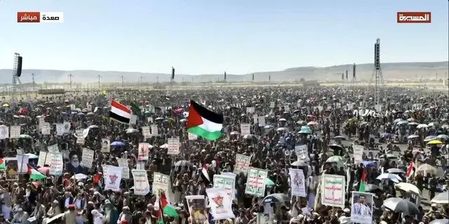 یمن صحنه تظاهرات میلیونی در حمایت از مقاومت غزه شد