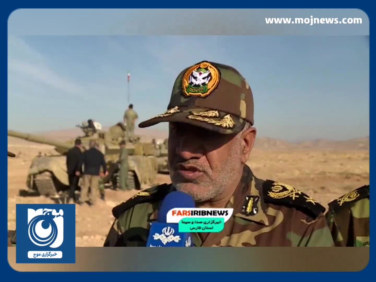 رونمایی از تانک‌های تمام ایرانی ارتش در شیراز + فیلم
