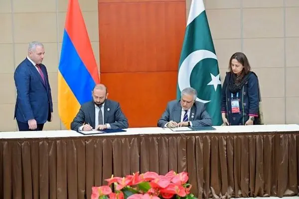 پاکستان و ارمنستان روابط دیپلماتیک رسمی برقرار کردند