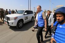 انفجار یک مین هنگام عبور کاروان مسئول بلندپایه سازمان ملل متحد در یمن