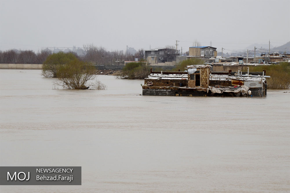 طغیان رودخانه قره‌سو در کرمانشاه