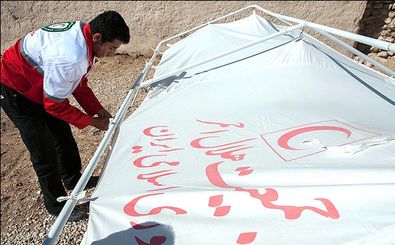برپایی ۱۰۱۲ دستگاه چادر برای اسکان اضطراری زلزله‌زدگان خراسان شمالی
