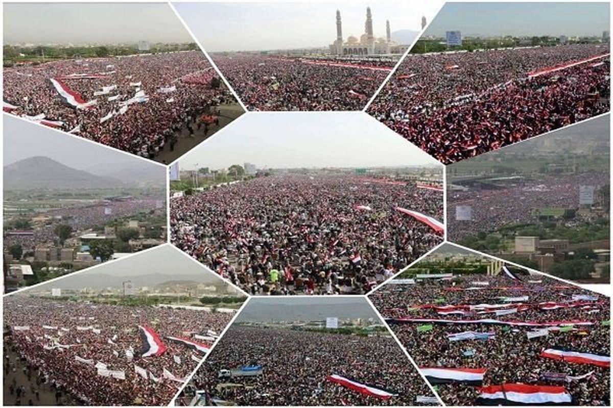 تظاهرات بی‌سابقه یمنی‌ها در دومین سالگرد تجاوز عربستان به کشورشان