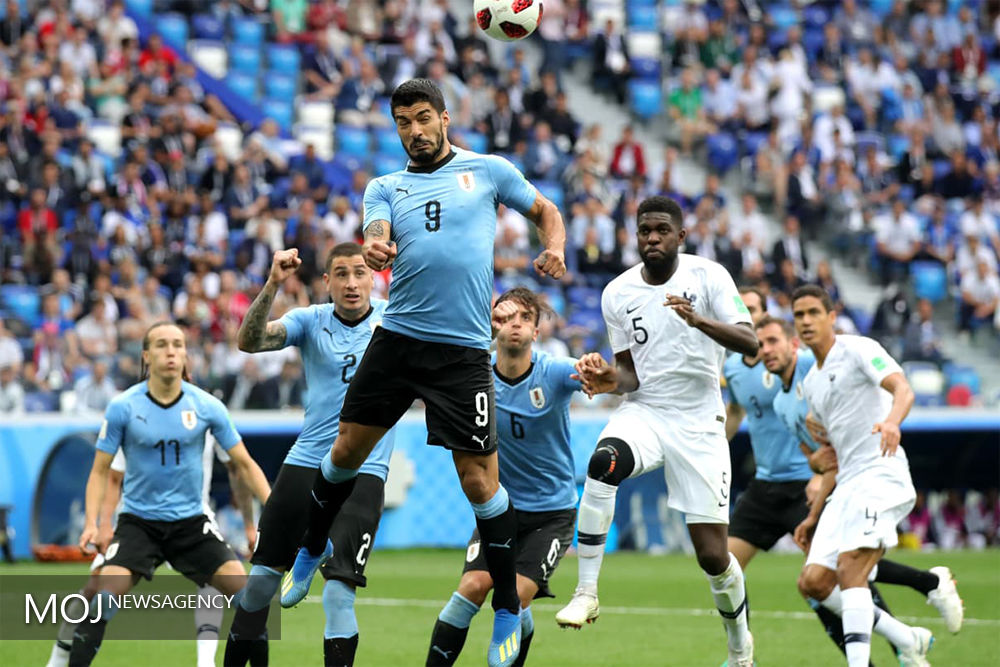 نتیجه بازی فرانسه و اروگوئه در جام جهانی/ فرانسه اولین تیم حاضر در نیمه نهایی