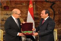 وزیر دفاع فرانسه با رئیس جمهور مصر دیدار کرد
