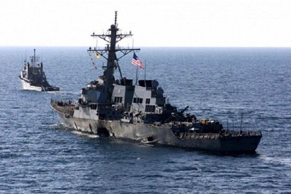 کشتی‌های جنگی آمریکا و چین در تنگه تایوان با یکدیگر مقابله کردند