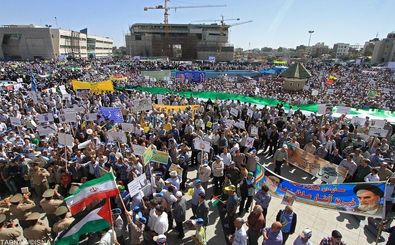  مردم تبریز با گلوی خشک و روزه‌‌دار  تنها از  "آرمان فلسطین" سخن گفتند 