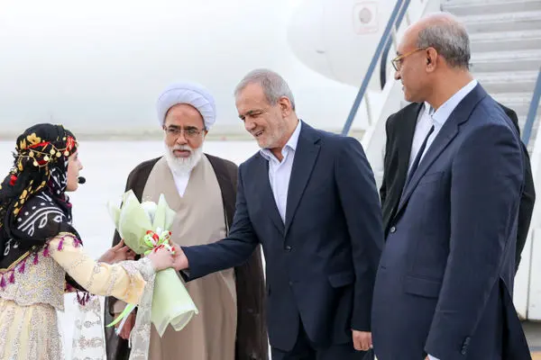 رئیس جمهور وارد استان کرمانشاه شد