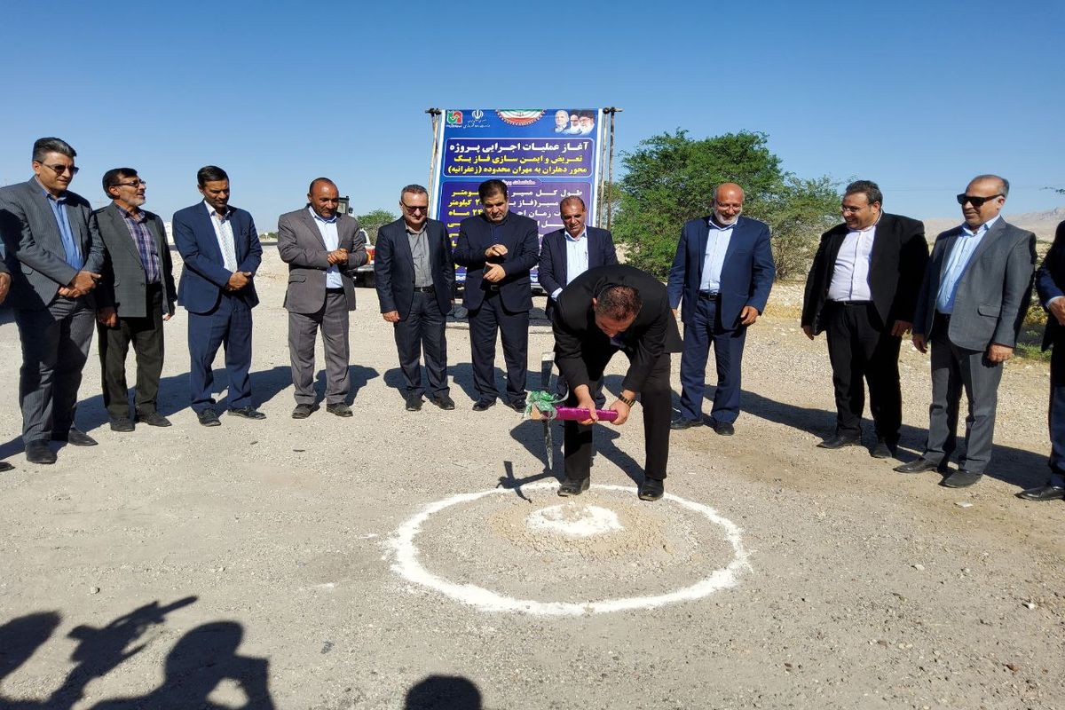 عملیات اجرایی ایمن سازی فاز یک محور دهلران - مهران آغاز شد 