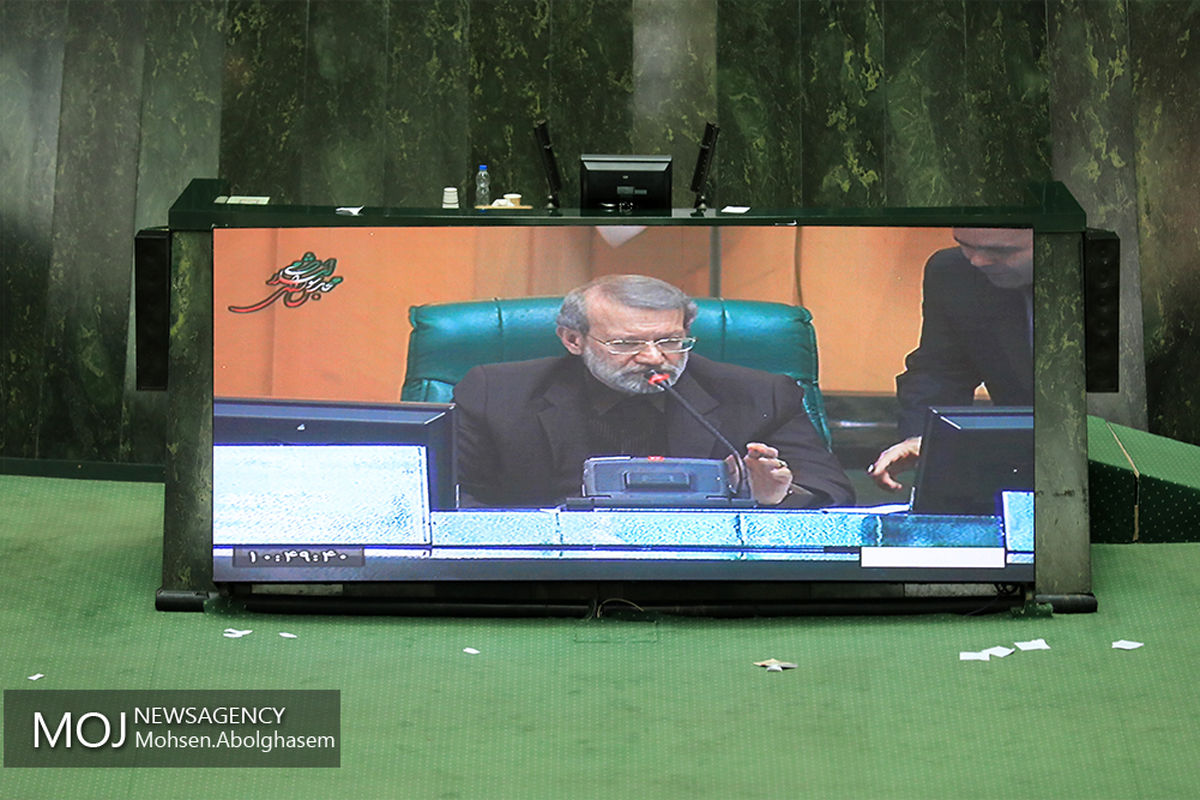 شروع جلسه علنی مجلس به ریاست علی لاریجانی