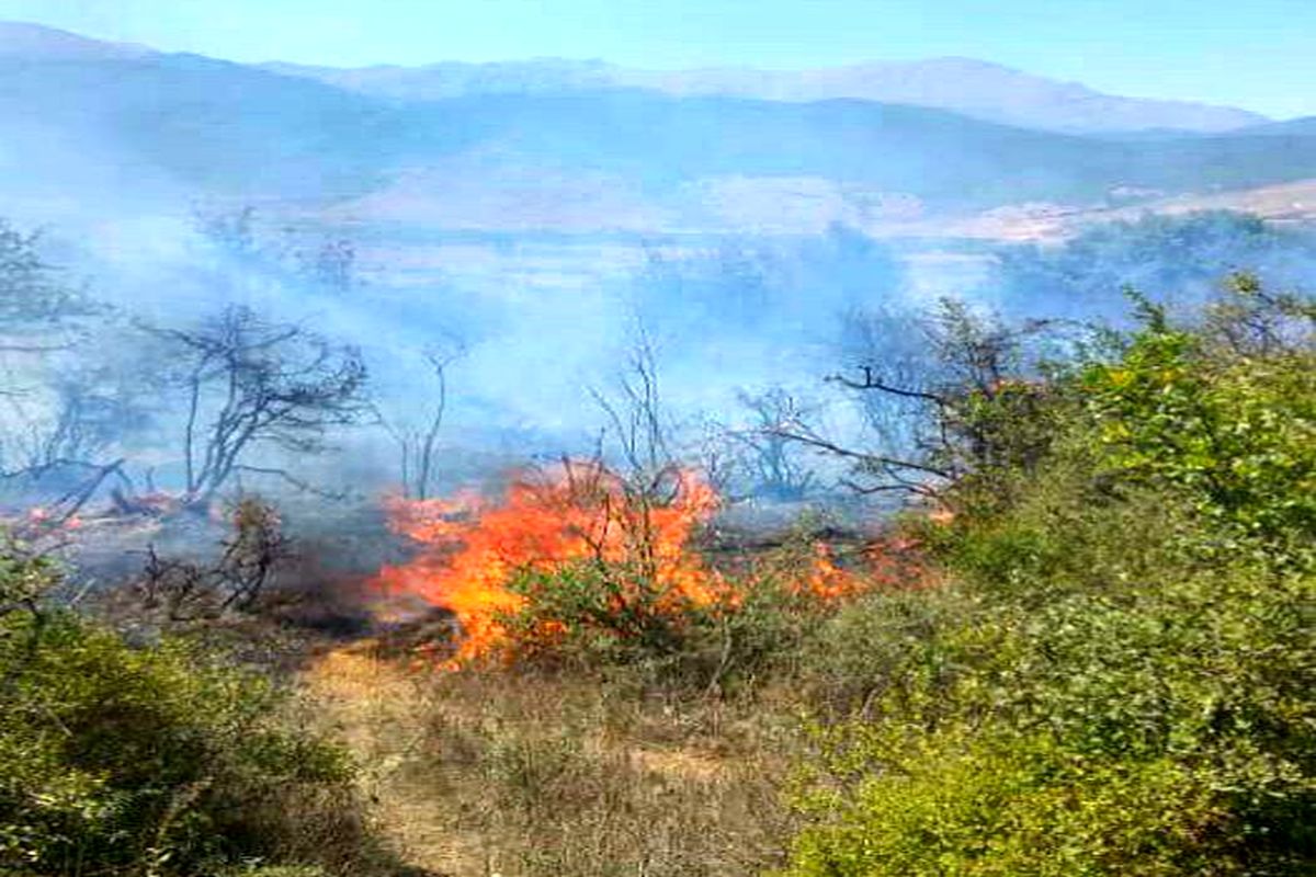 خطر آتش‌سوزی مراتع  و جنگل را تهدید می کند