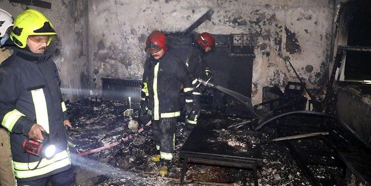انفجار و آتش سوزی یک مجتمع مسکونی در مشهد