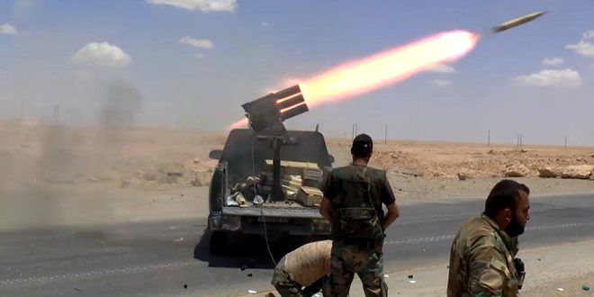 حملات گازانبری ارتش سوریه به مواضع داعش و جبهه النصره