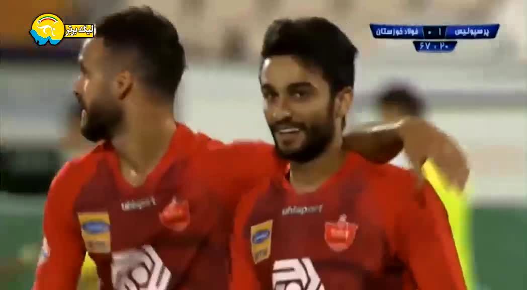 فیلم گل اول پرسپولیس به فولاد توسط سیامک نعمتی