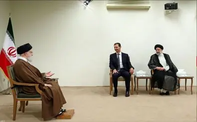 الاسد یلتقی سماحة القائد فی طهران