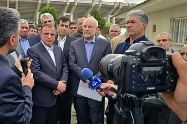 بازدید رئیس مجلس از پروژه ساخت ورزشگاه سرپوشیده گرگان