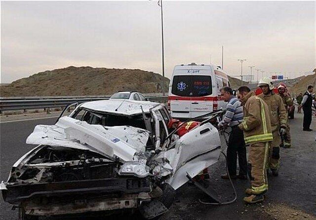 سومین حادثه ترافیکی جاده مهریز به یزد با پنج زخمی