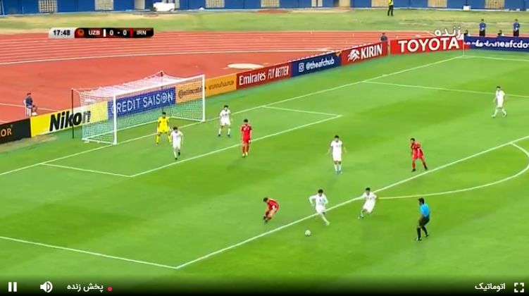 نتیجه بازی تیم ملی فوتبال امید ایران و ازبکستان در نیمه نخست