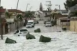 زیر آب رفتن بخش‌‌هایی از شهر دیمونا در فلسطین