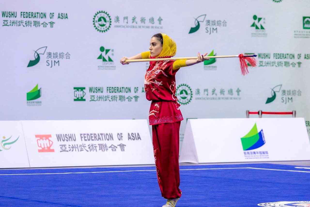 The success of Iranian girl at 2024 Asian Wushu Championships