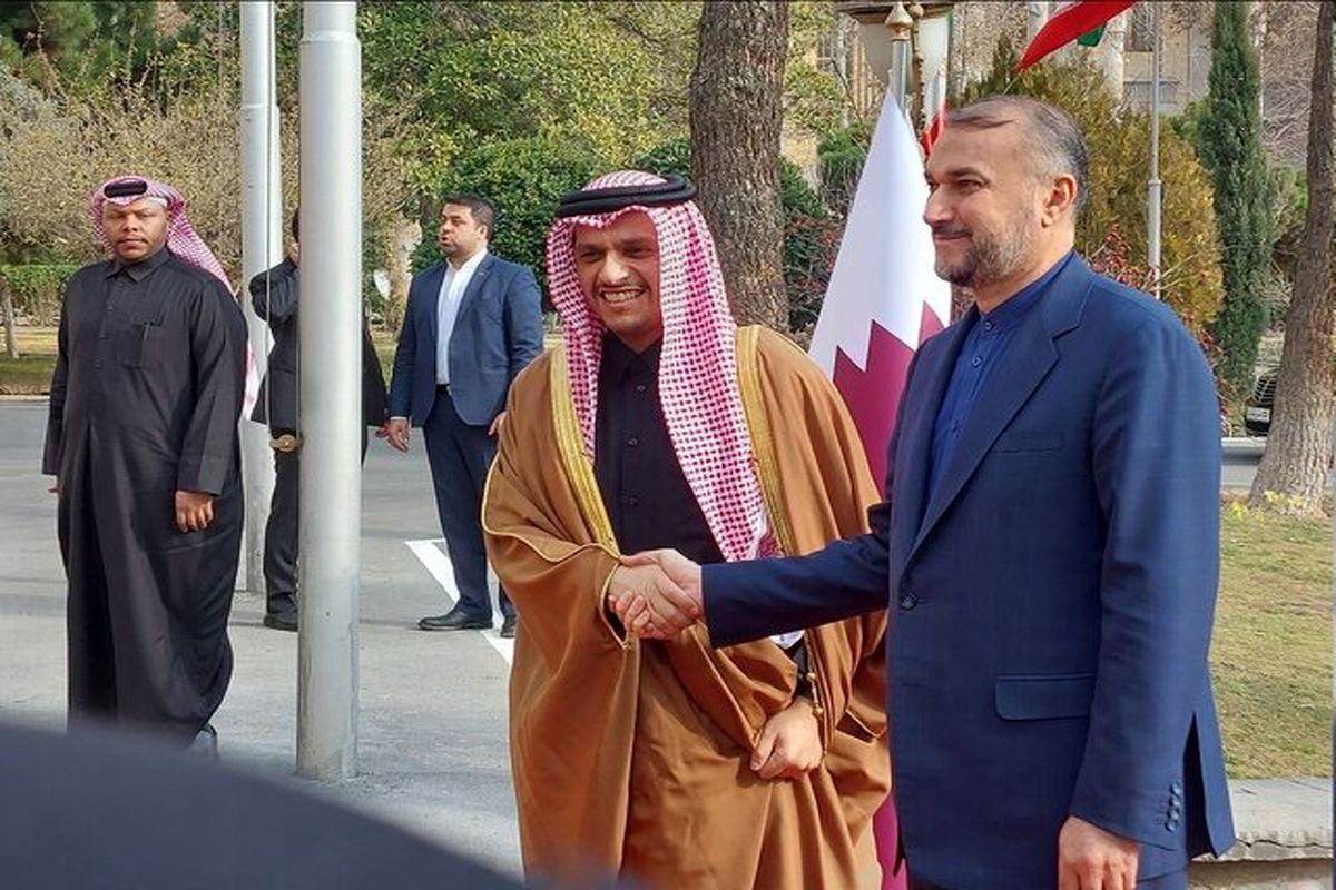  امیرعبداللهیان با همتای قطری خود در تهران دیدار کرد