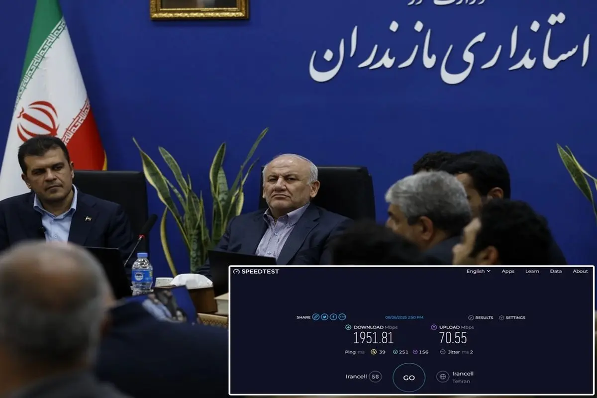 ثبت سرعت ۱.۹۵۱ گیگابیتی 5G ایرانسل در حضور معاون رئیسجمهوری